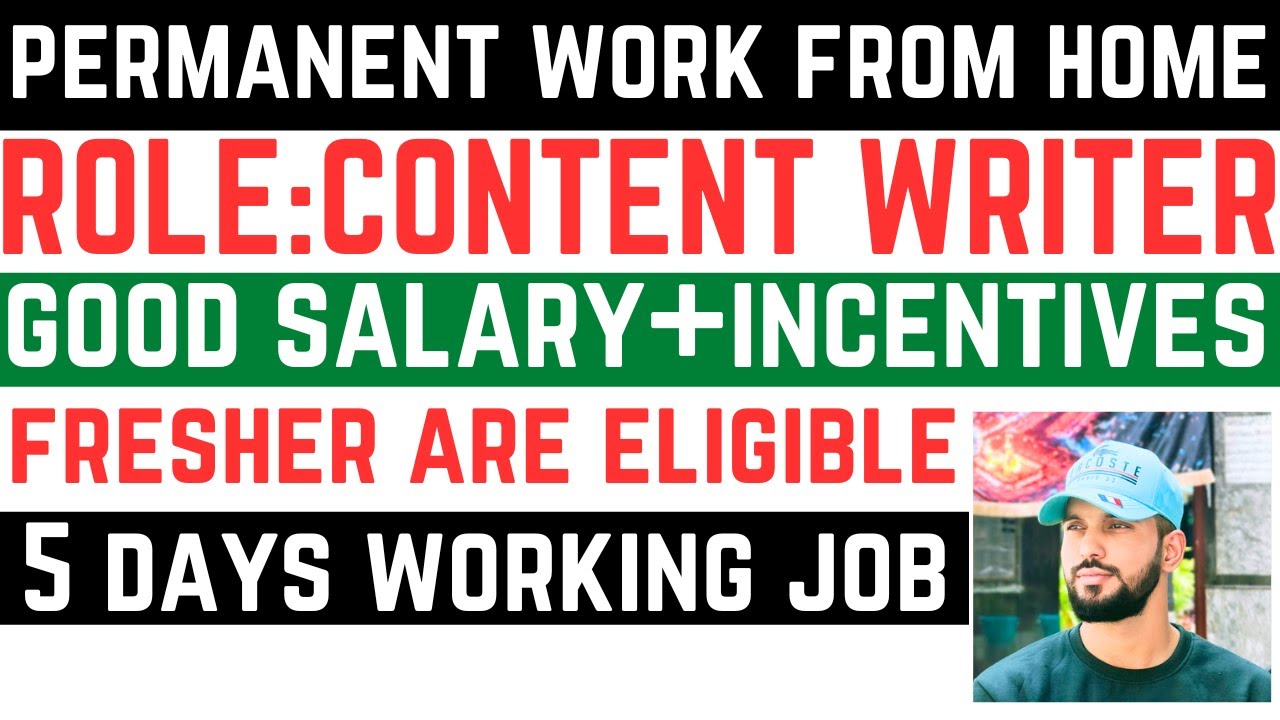 🚨Role: Content Writer ✍️ | Work From Home Job 🏠 | Freshers Welcome | Good Salary 💰 | Free WFH Setup💻