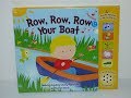 Row, Row, Row Your Boat Sound Book. Board Book review