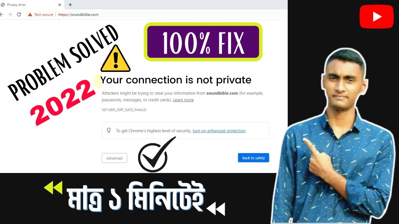 Your connection is not private google chrome || How to fix Your ...