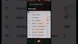 Edinburgh Bus Timetable - Scriptable Siri shortcut screenshot 2