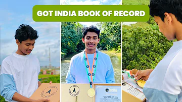 GOT INDIA BOOK OF RECORDS..