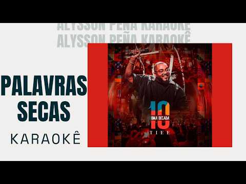 Video thumbnail for Karaokê - Tiee - Palavras Secas