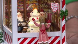 Illuminated Holiday Corner Store by Valerie on QVC