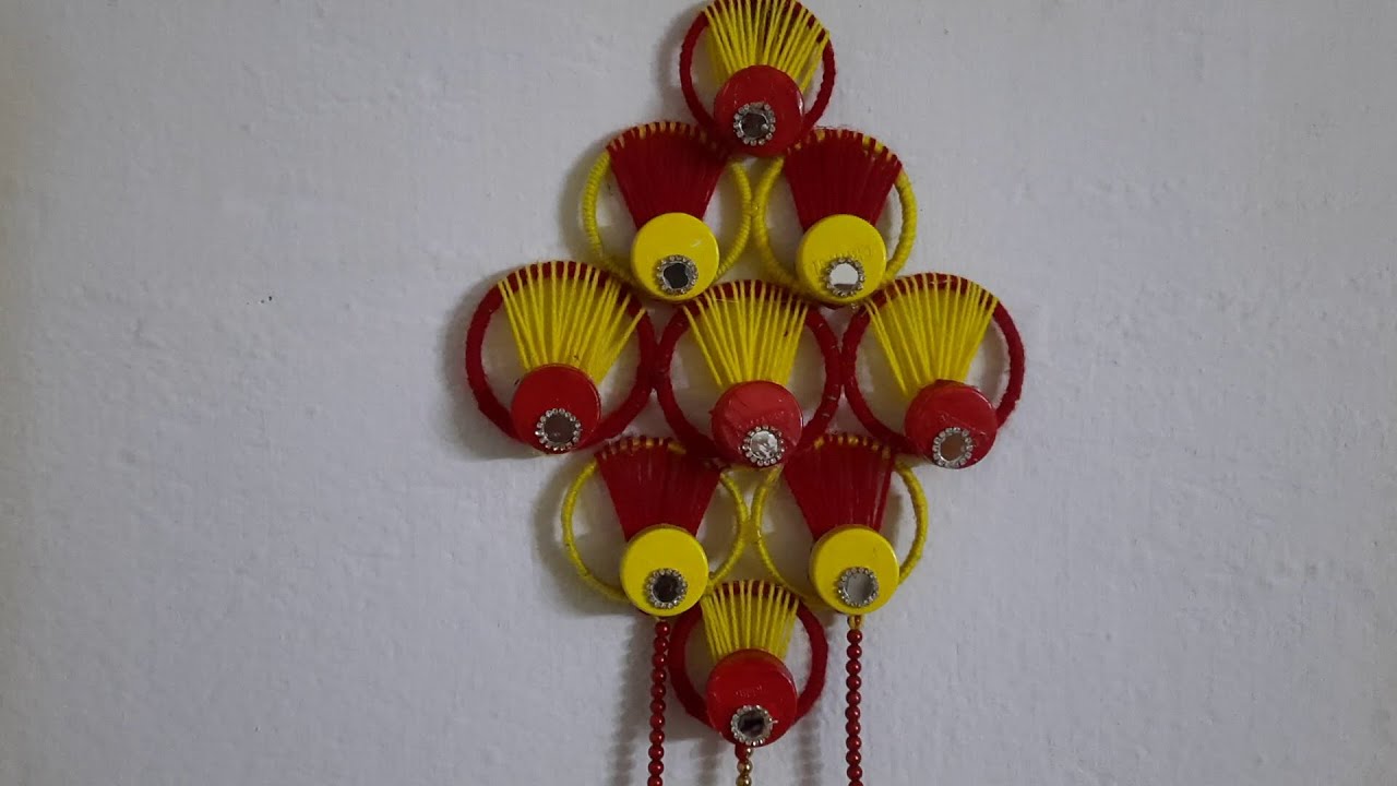 Fancy Wall hanging making at home Handmade Wall hanging making Easy