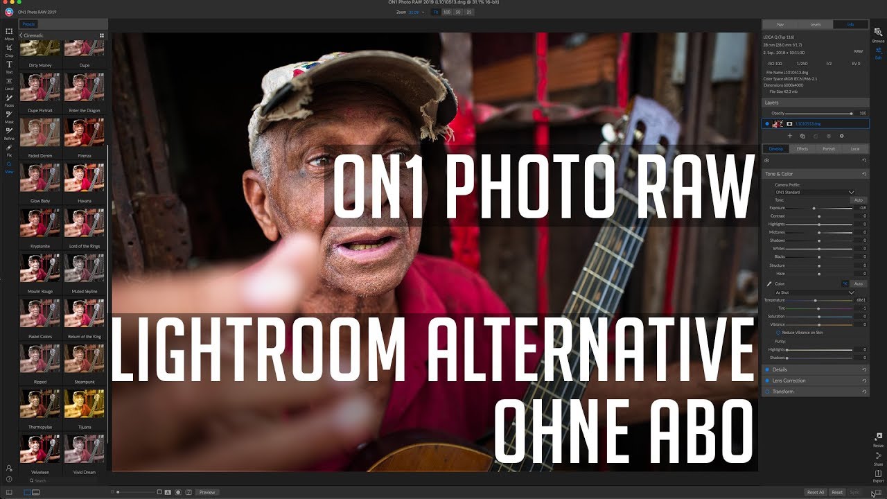 ON1 Photo Raw - Lightroom Alternative ohne Abo