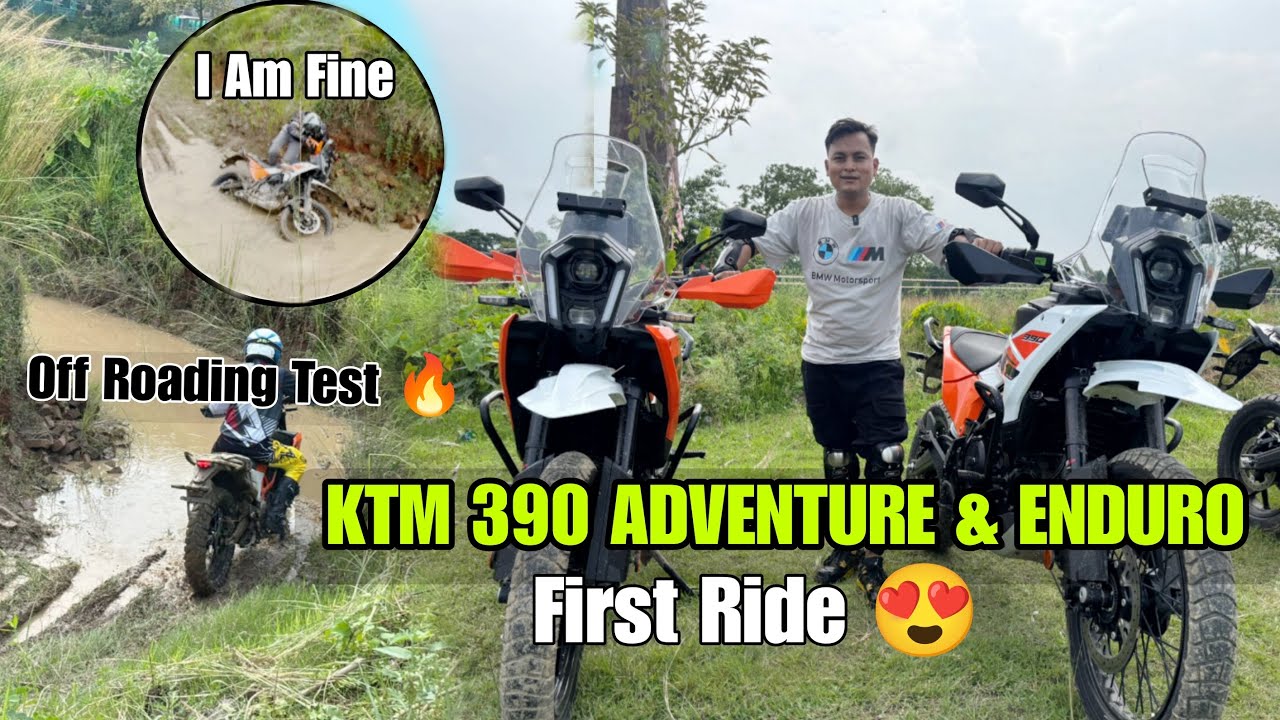  "KTM 390 Adventure & Enduro First Ride | Launch Day Madness 😍" 