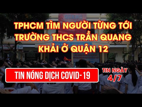 Video TPHCM tìm người từng tới trường THCS Trần Quang Khải ở... - youtube