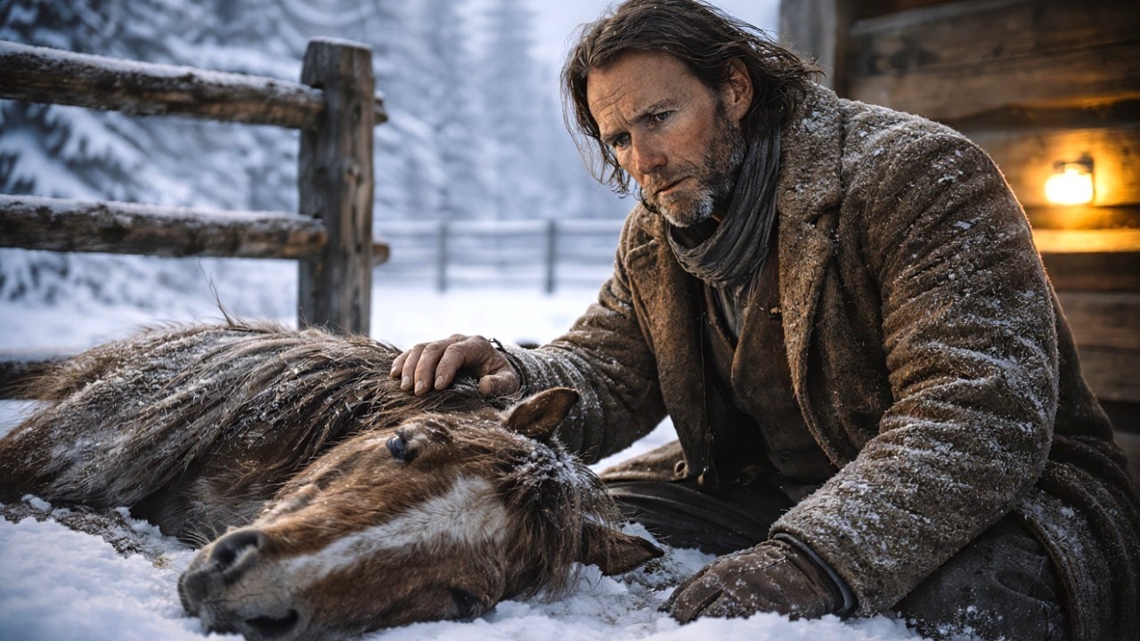 Freezing Mustang Horses Collapse At A Mountain Man’s Gate — What He Does Next Stuns the Town