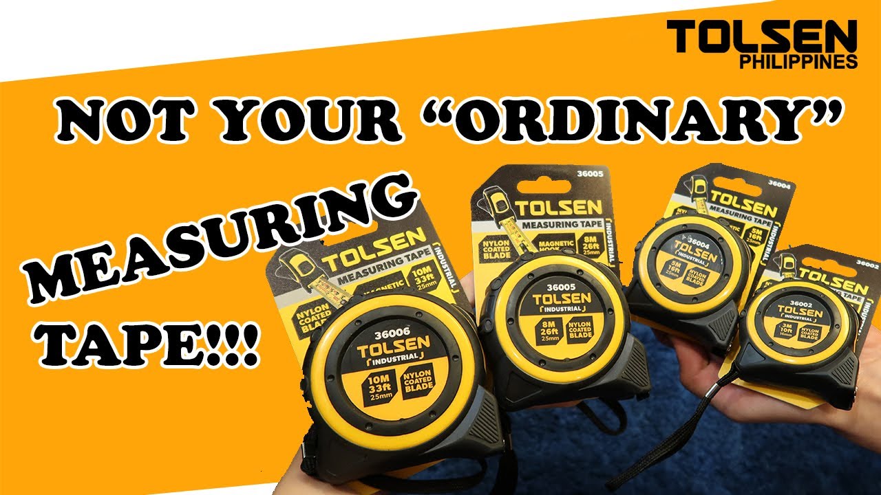 Tolsen Measuring Tape 10m 36006 Nylon Coated Blade *BEST*