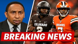 FIRST TAKE | Stephen A. Discusses Whether Shedeur Sanders Will Start Week 1 for the Browns