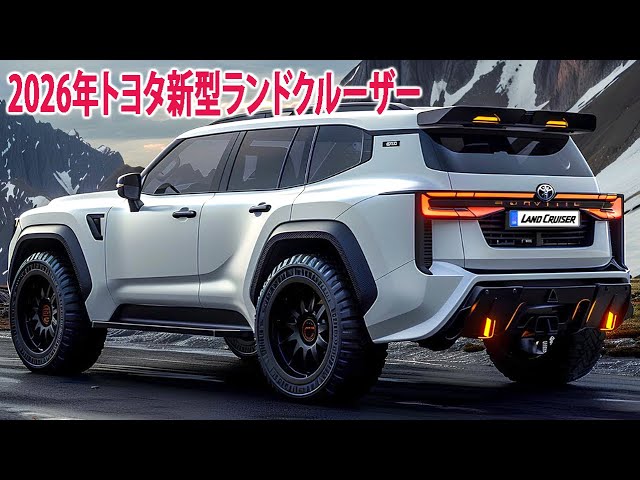 2026年トヨタ新型ランドクルーザー 新登場、堂々デザイン！驚くべき新