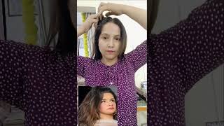 voluminous side partition hack #hairstyle #bridalhairstyle #hack #ytshorts #diy#stylingideas