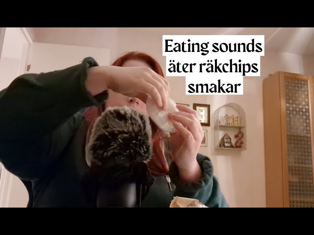 ASMR på Svenska - kort eating sounds, smask och knaper ljud