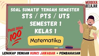 Complete STS/PTS Mathematics Practice Questions for Grade 1 Semester 1   Answer Key