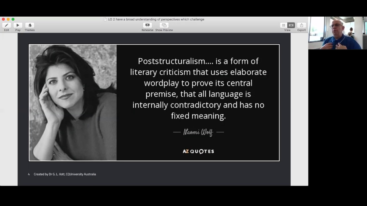 LO 10.2 Have a broad understanding of perspectives which challenge accounting thought