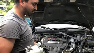 How to change an a/c compressor on an acura rsx