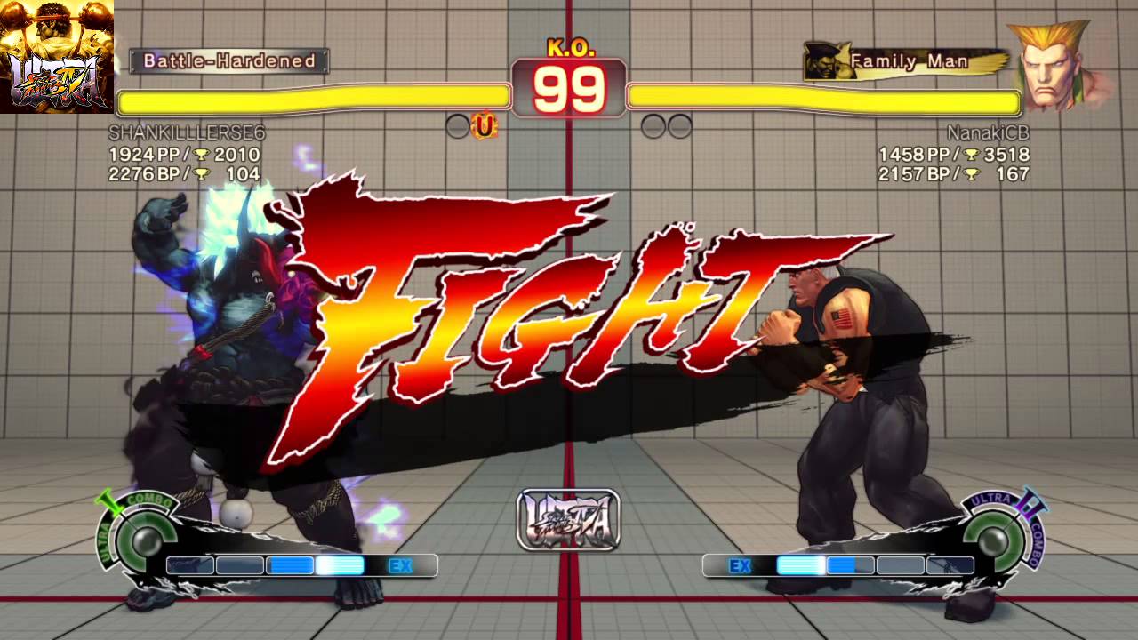 USF4 Online match: Guile vs Oni