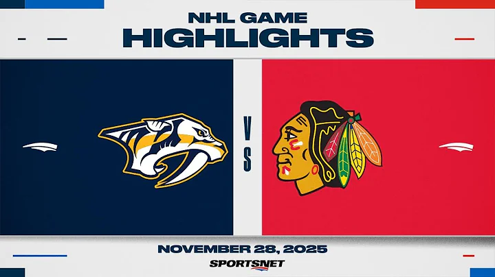 NHL Highlights | Predators vs. Blackhawks - November 28, 2025