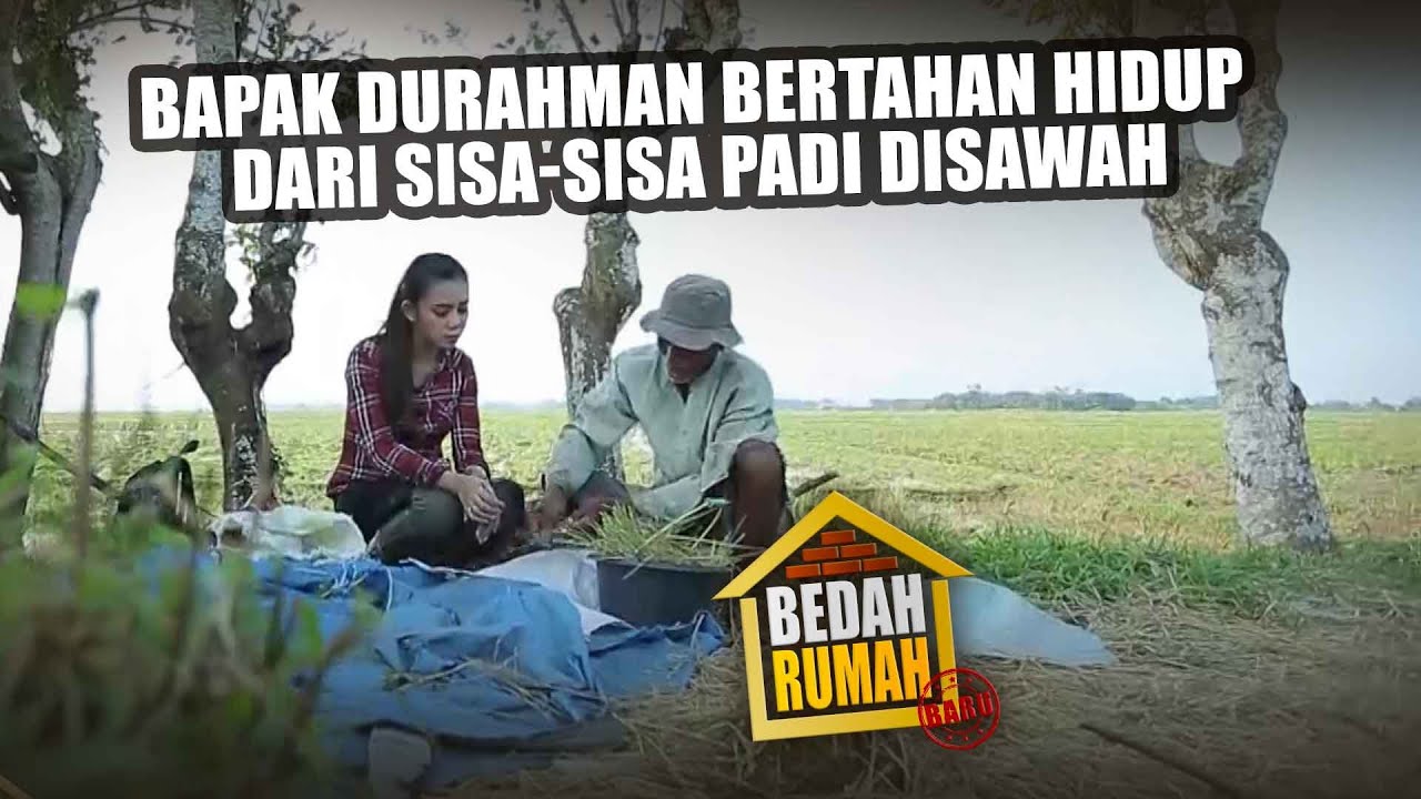 BEDAH RUMAH EPISODE 58 - Bapak Durahman Bertahan Hidup Dari Sisa-Sisa Padi Disawah!