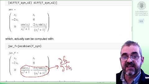 **Jacobians, Partial and Total derivatives: Matlab example [migrated, see note]