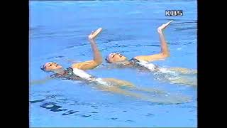 1999 Synchro Duet -Russia 2Artistic Swimming Elena Azarova & Olga Novokshchenova