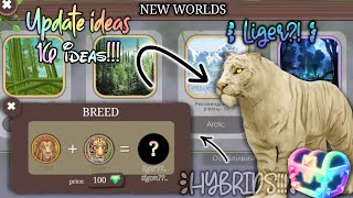 WildCraft: идеи обновления! 💡 Новые миры, новые животные, гибриды и т. д. 🐼