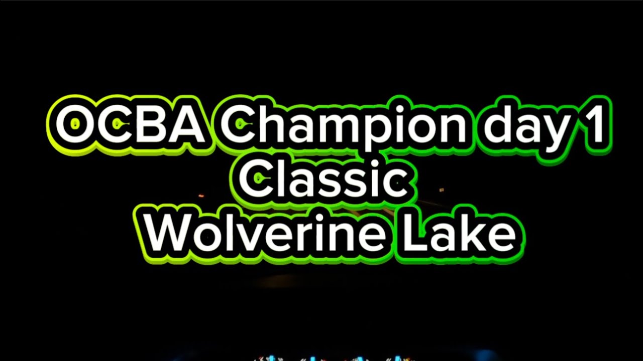 Can’t believe I made the Bass fishing OCBA Day 1 classic championship !!!