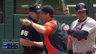 DET@CLE: Miggy, Ausmus get tossed after strike call