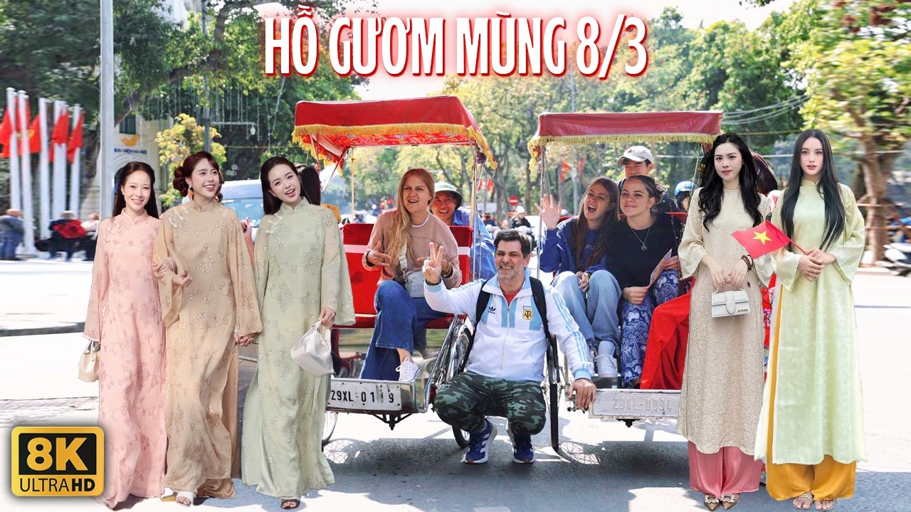 Hồ Gươm Mùng 8/3 Chị Em Phụ Nữ Đi Ra Đi Vào Khách Tây Thích Thú Đi Vào Đi Ra | Hanoi Walking Tour