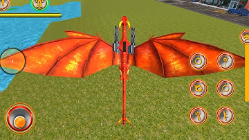 Flying Dragon Robot Car - Robot Transforming Games #01 Android Gameplay