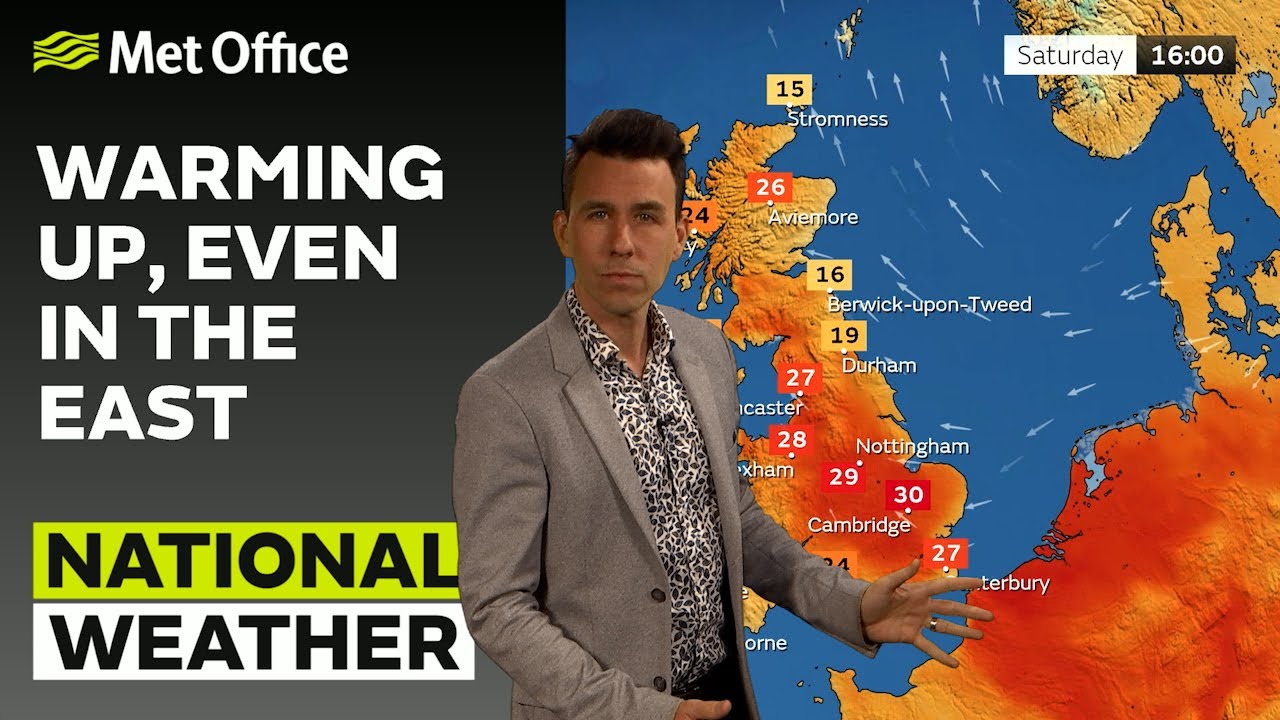 08/06/23 Warming up, even in the east Afternoon Weather Forecast UK