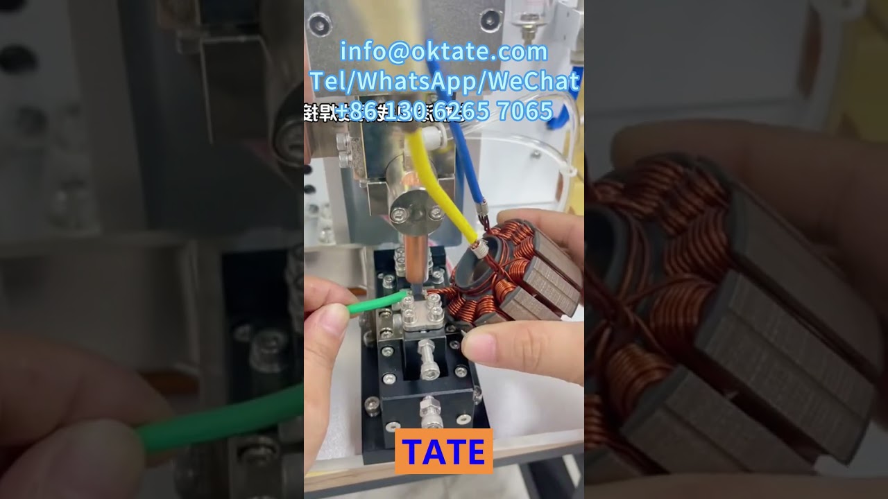 Motor Enameled Wire Precision Spot Welding Machine High Speed Joining No Paint Removal