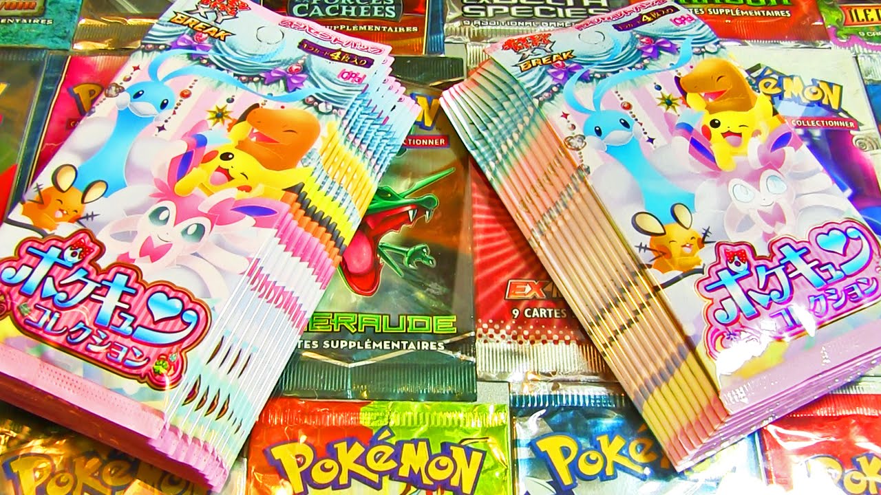 Ouverture de 20 boosters Pokémon XY POKEKYUN ! CARTE POKÉMON BRILLANTE !