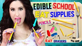 DIY Edible Pencils, Erasers & School Supplies | EAT Pencils | How To Make Back To School EATABLE!