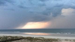 Stormy Morning in May at Beachers Lodge in Crescent Beach, FL