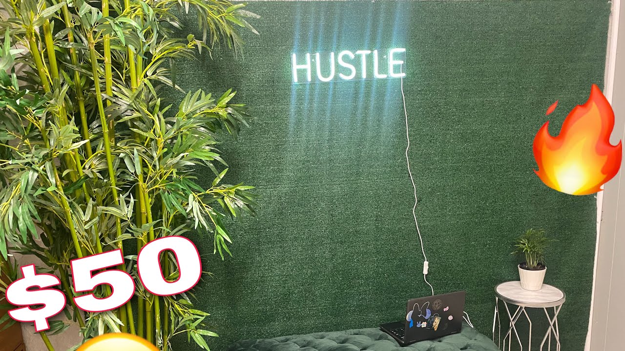 DIY GRASS WALL CHEAP 50 project YouTube