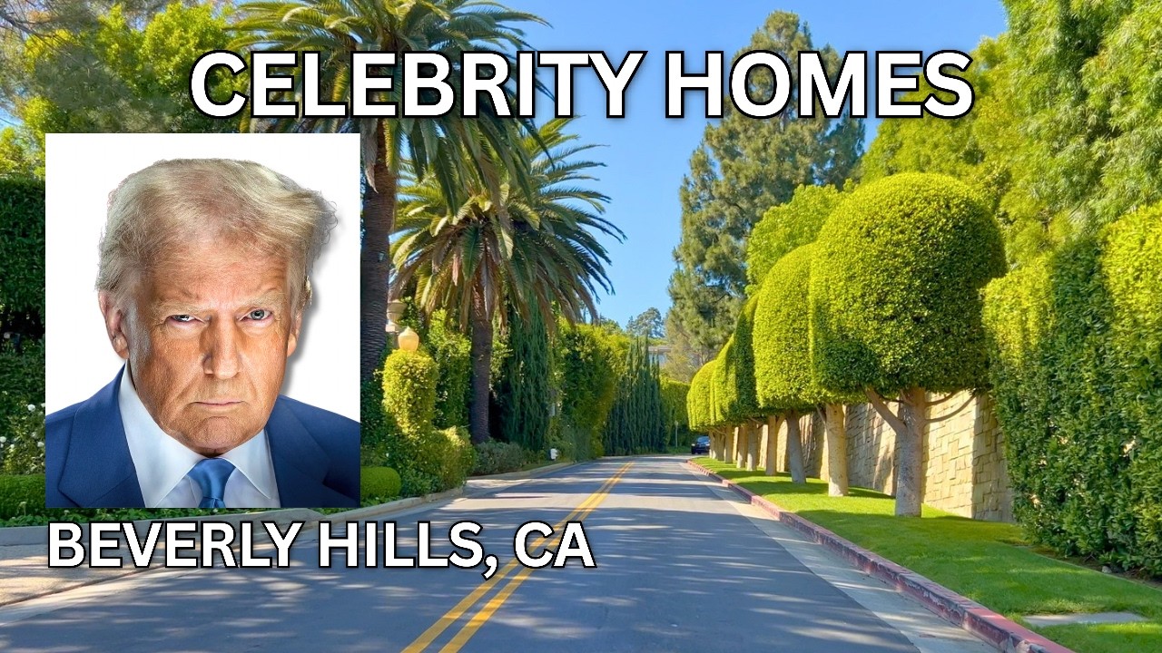 ⁣Celebrity Homes Driving Tour - Donald Trump, BEVERLY HILLS CA (4K 60fps)