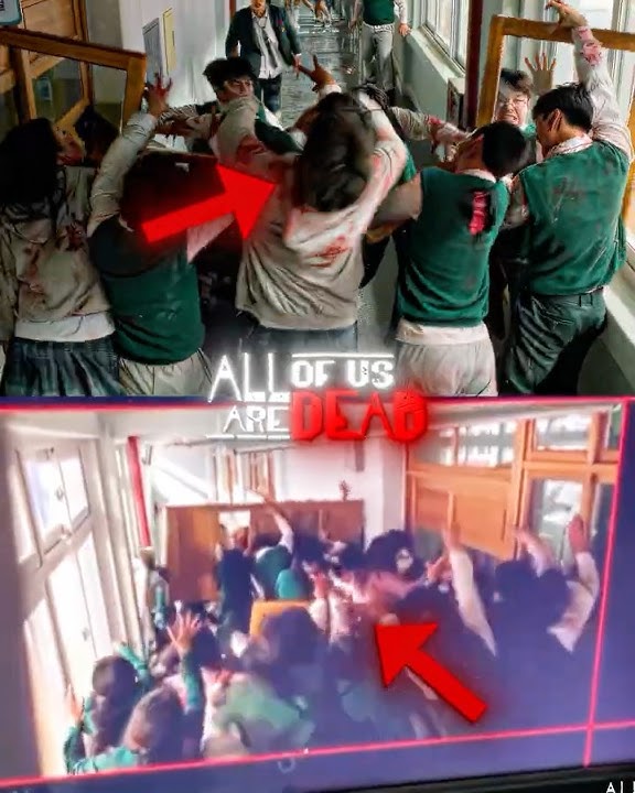The behind scenes on All of Us Are Dead 💀🔥 #allofusaredead #kdrama #edit