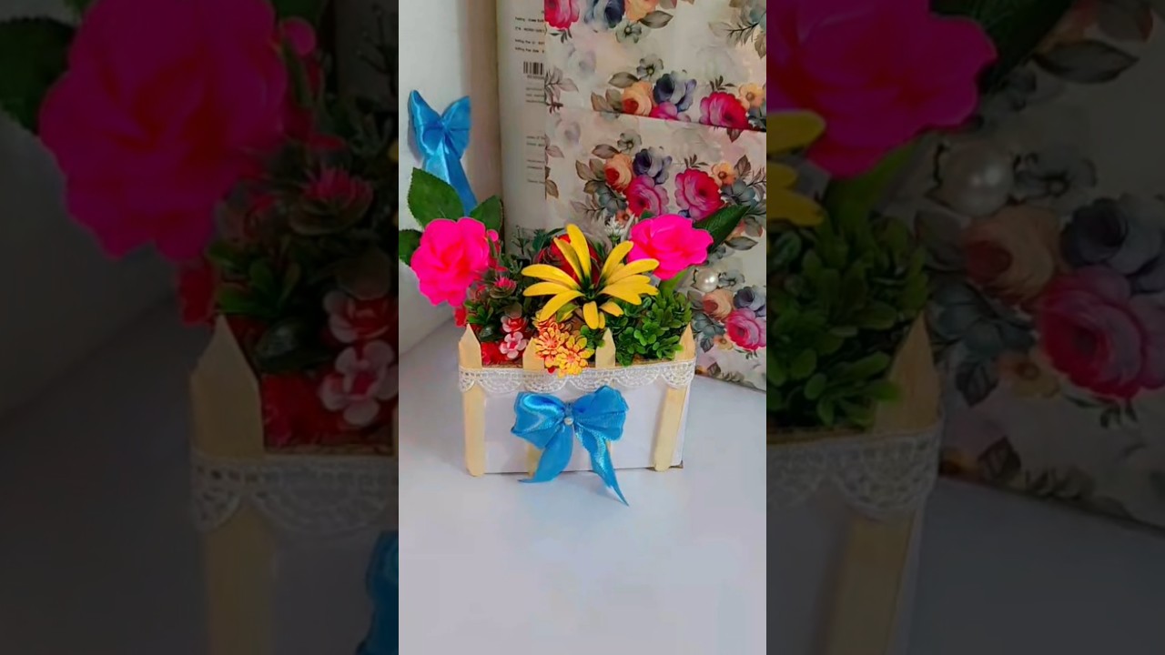 diy flower bed from waste cardboard 