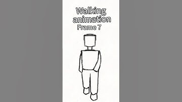 Walking animation tutorial frame by frame#shorts #flipaclip #animation