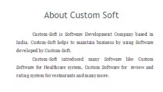 Custom Soft Software Enhancement Services screenshot 4