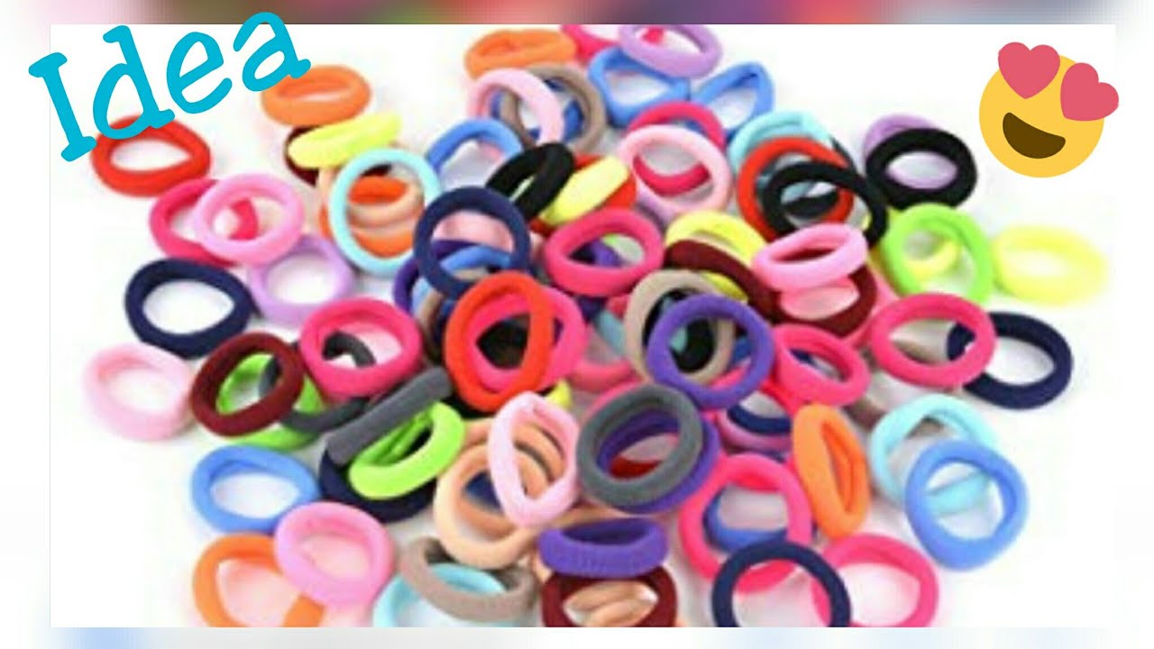 Recycle waste hair rubber band reuse idea/Best out of waste/Door hanging tutorial/DIY Projects/Toran