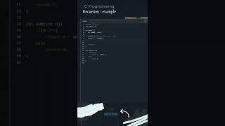 Programming Basics for beginners: Recursion in C programming #shorts #shortvideo #coding