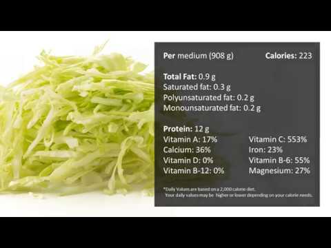 Video: Kiek Kalorijų Yra Kopūstuose