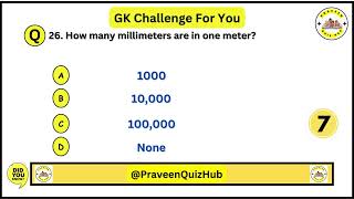 MCQ Quiz On Measurements and their Units | Quiz On Physics | Question Answers #gkquiz screenshot 5