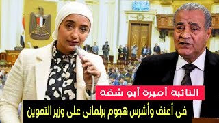 النائبة أميرة أبوشقة تشن هجومًا على الدكتور علي المصيلحي وزير التموين