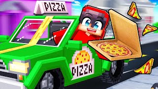 Becoming a PIZZA DELIVERY DRIVER in Minecraft!