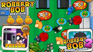 Robbery Bob - Prison vs Robbery Bob 2 Gameplay Walkthrough Ep 31