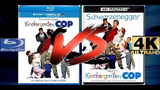 KINDERGARTEN COP (1990) 4K Ultra HD vs 2014 Bluray Comparison @kinolorber