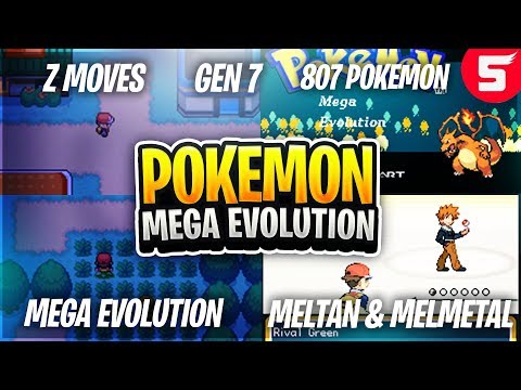 Pokemon Mega Evolution - New Completed GBA Rom Hack With Mega Evolution, Z Moves, Gen7, 807 Pokemon!